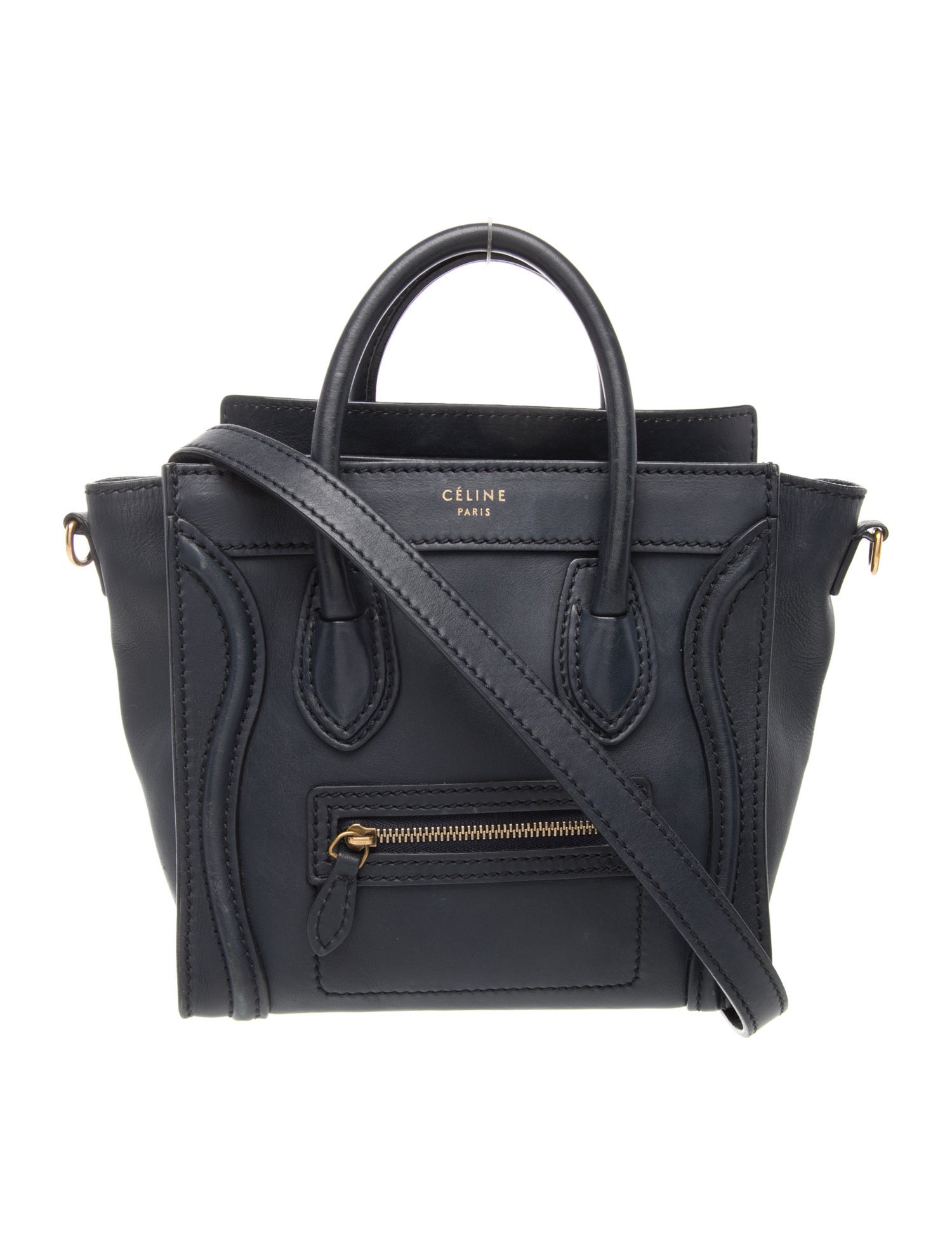 Celine Leather Luggage Nano