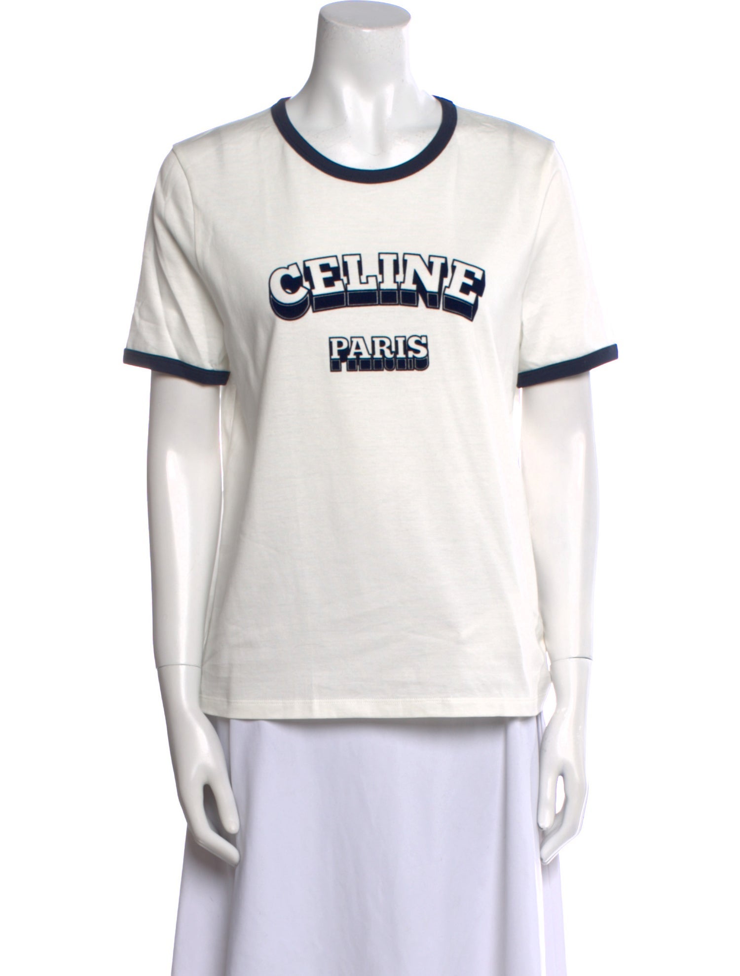 Celine Graphic Print Crew Neck T-Shirt w/ Tags