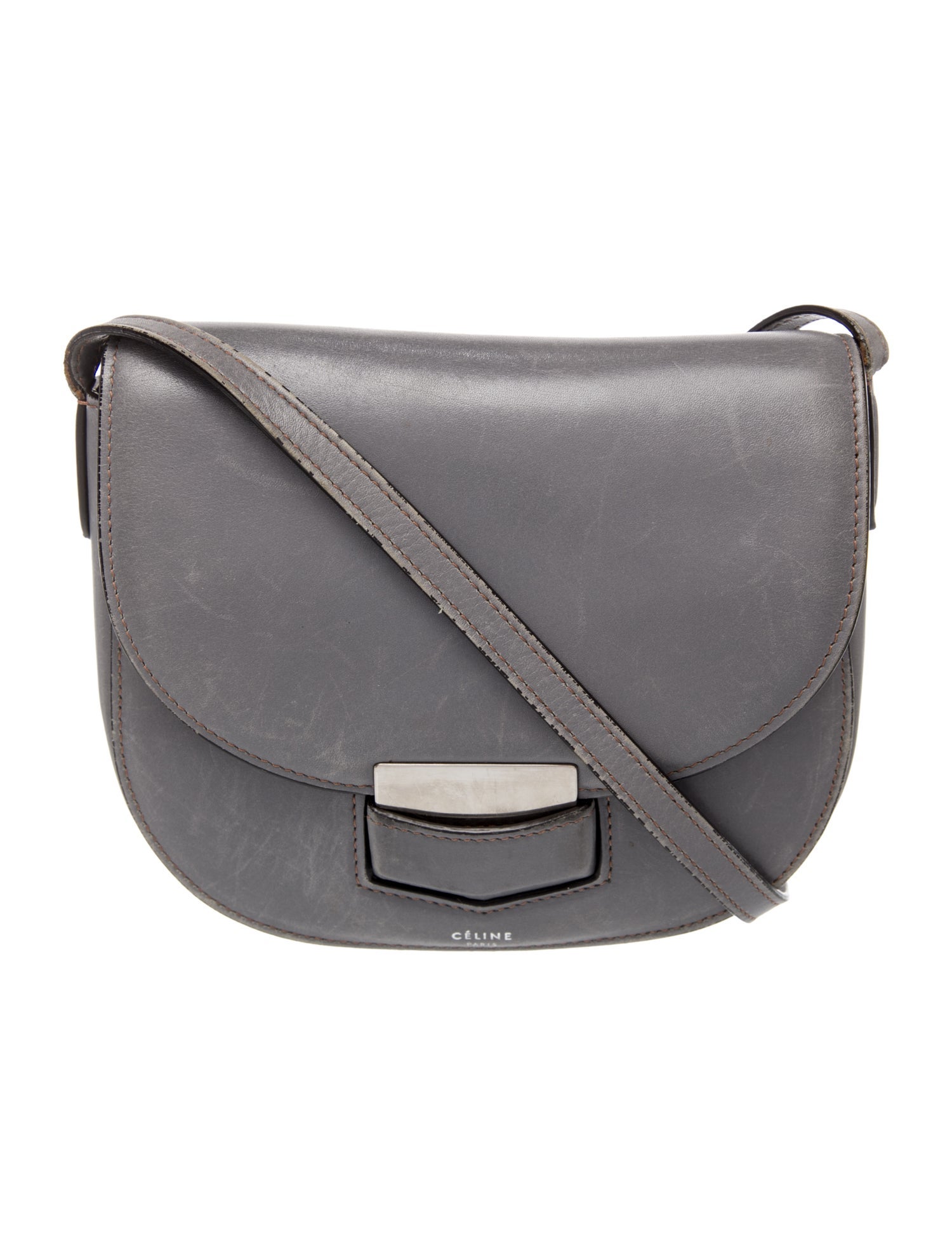 Celine Leather Trotteur Small