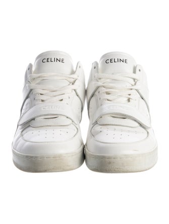 Celine Leather Lasercut Accents Sneakers