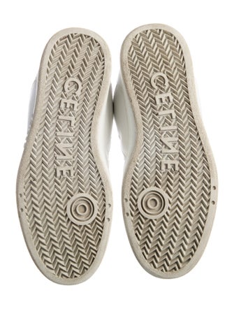 Celine Leather Lasercut Accents Sneakers