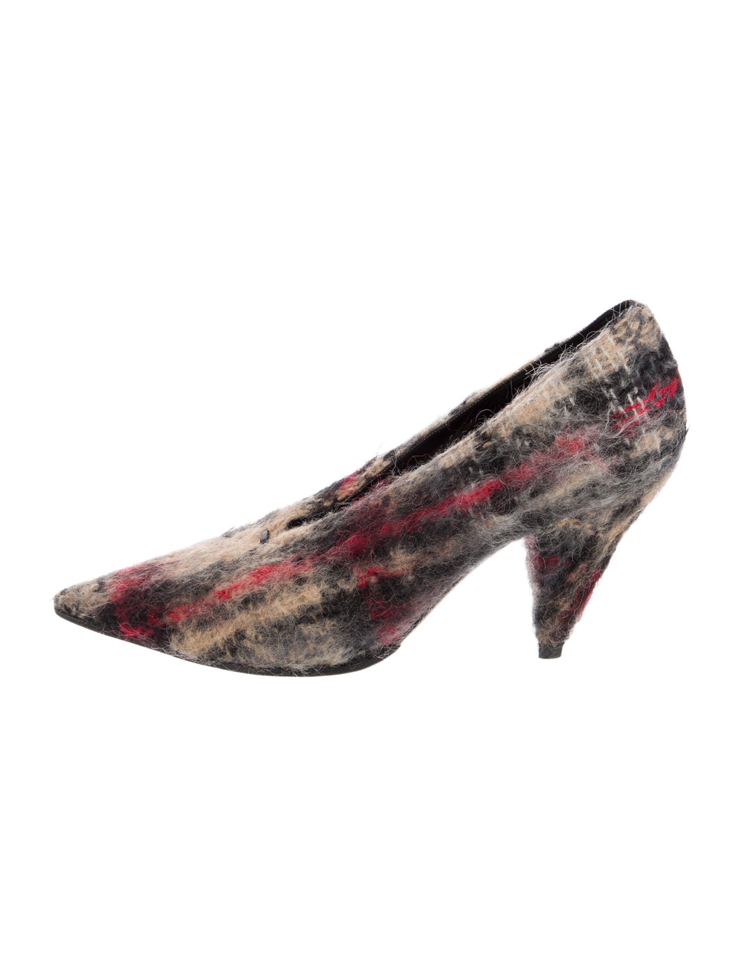 Celine Wool Printed Pumps