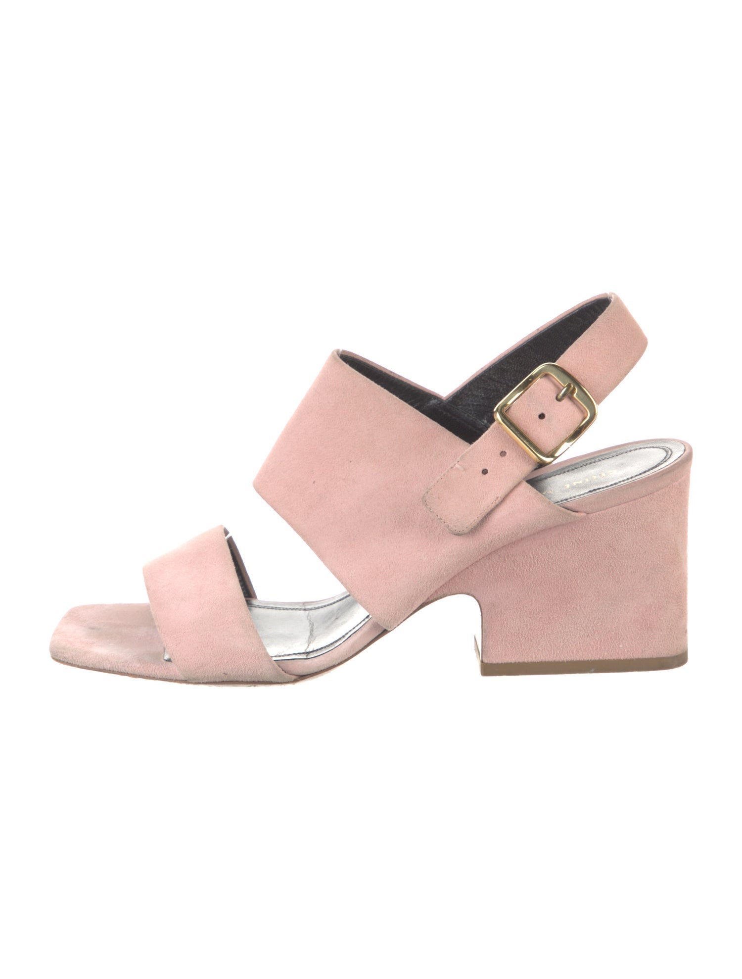 Celine Suede Slingback Sandals