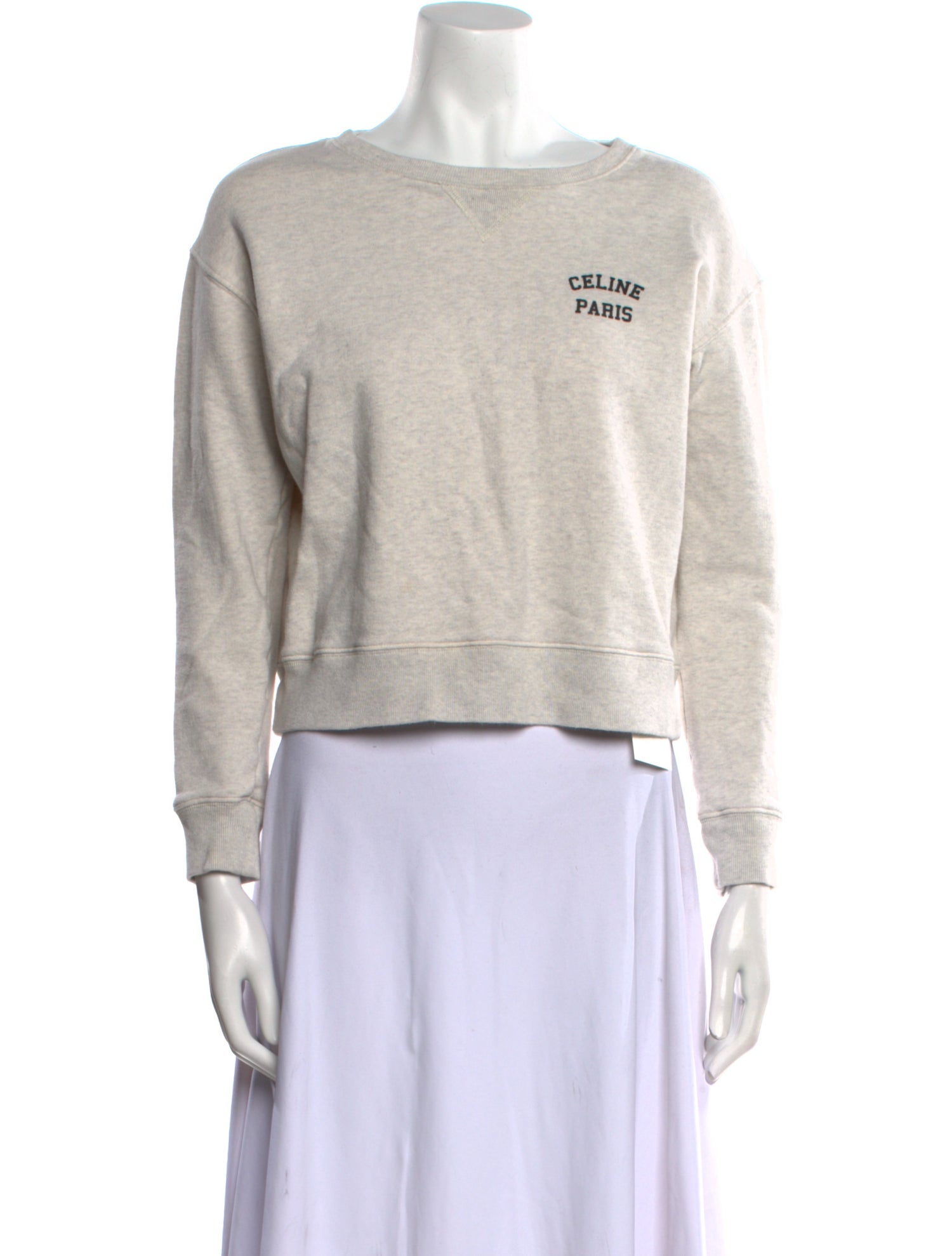 Celine Graphic Print Crew Neck Sweatshirt