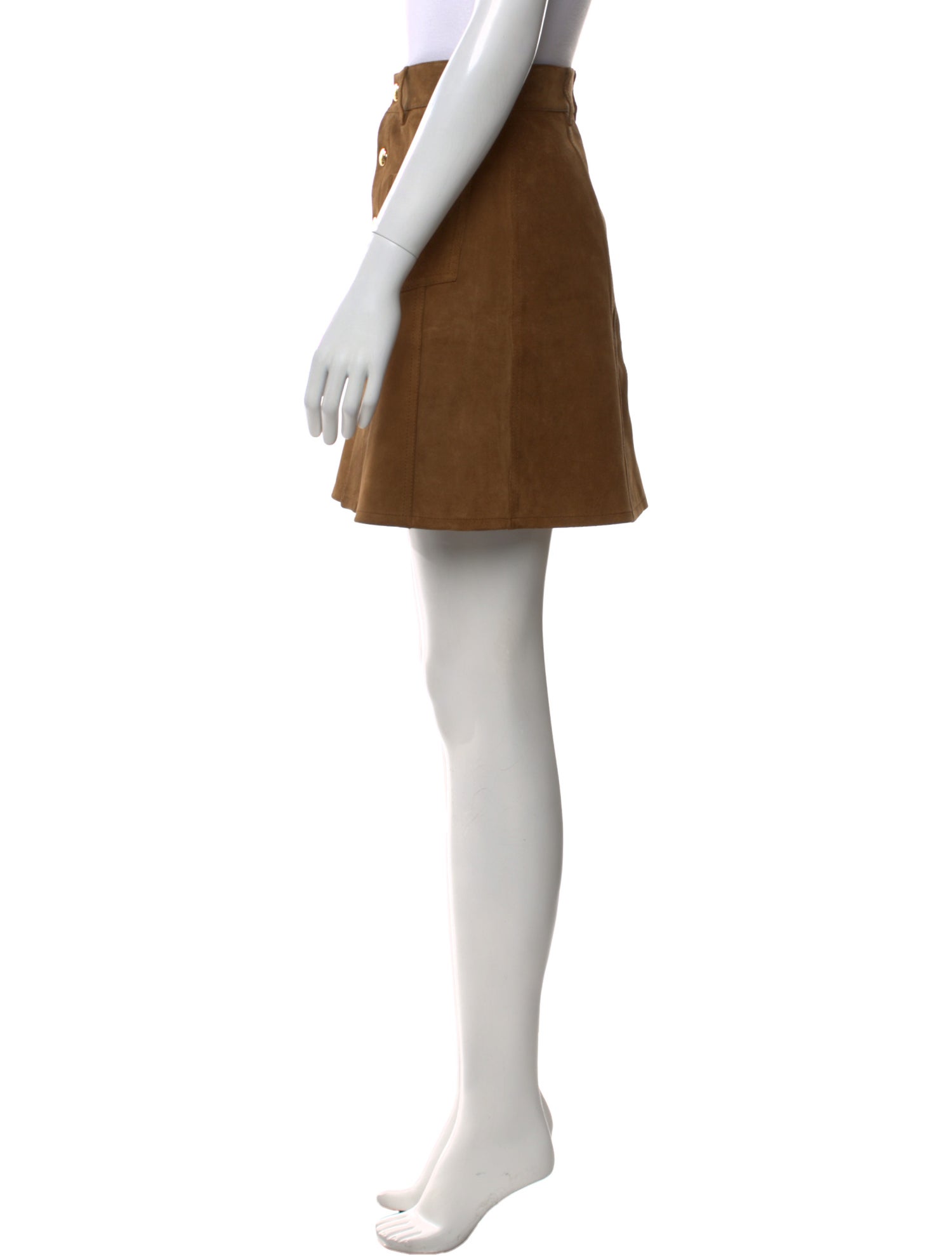 Celine Suede Knee-Length Skirt