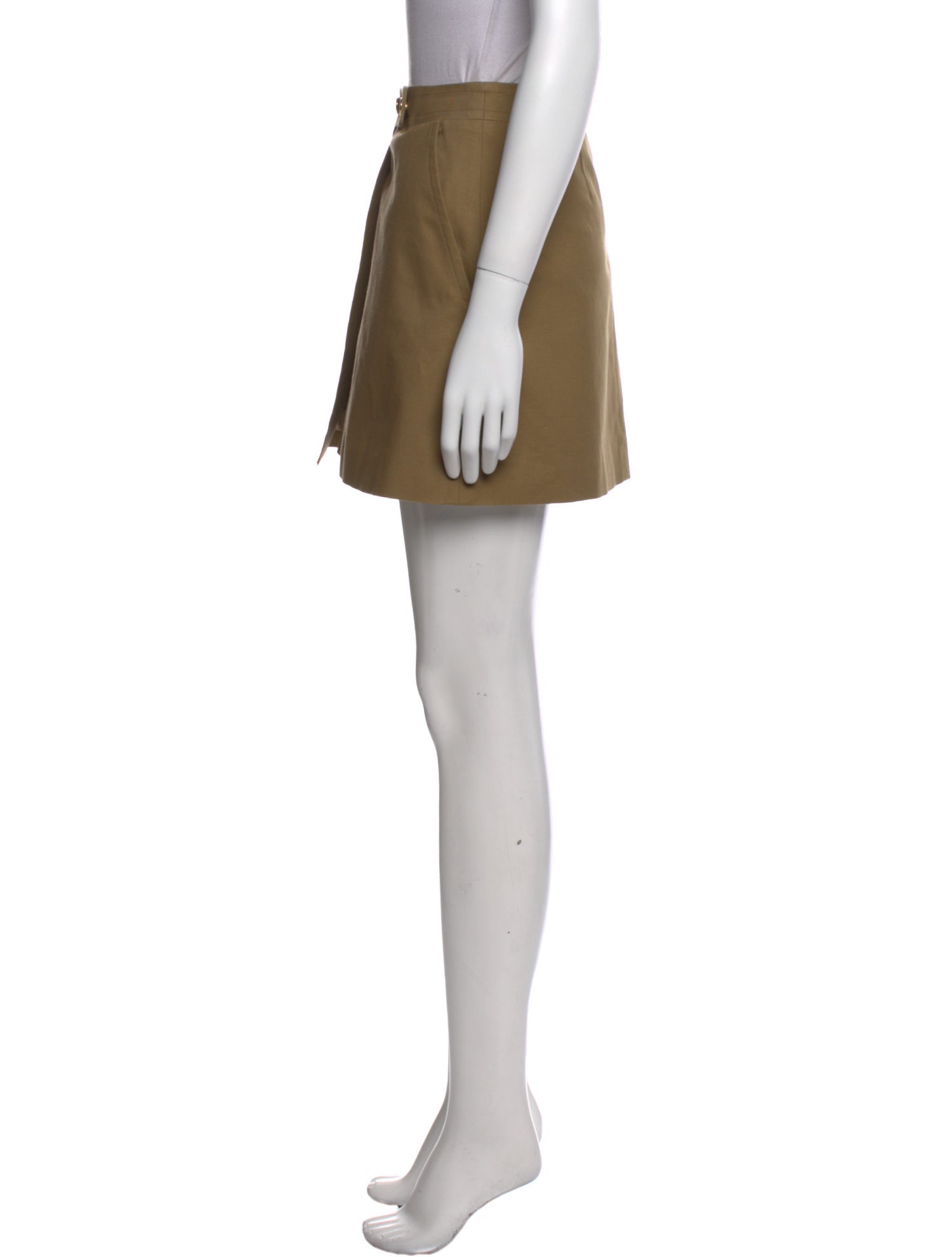 Celine Pleated Accents Mini Skirt