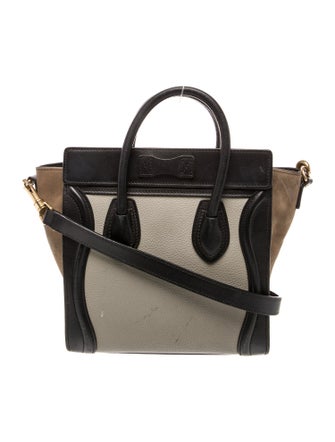 Celine Leather Luggage Nano