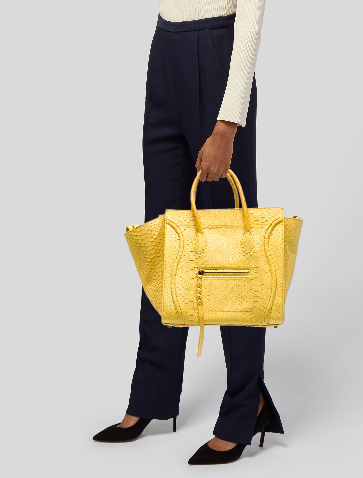 Celine Snakeskin Luggage Phantom