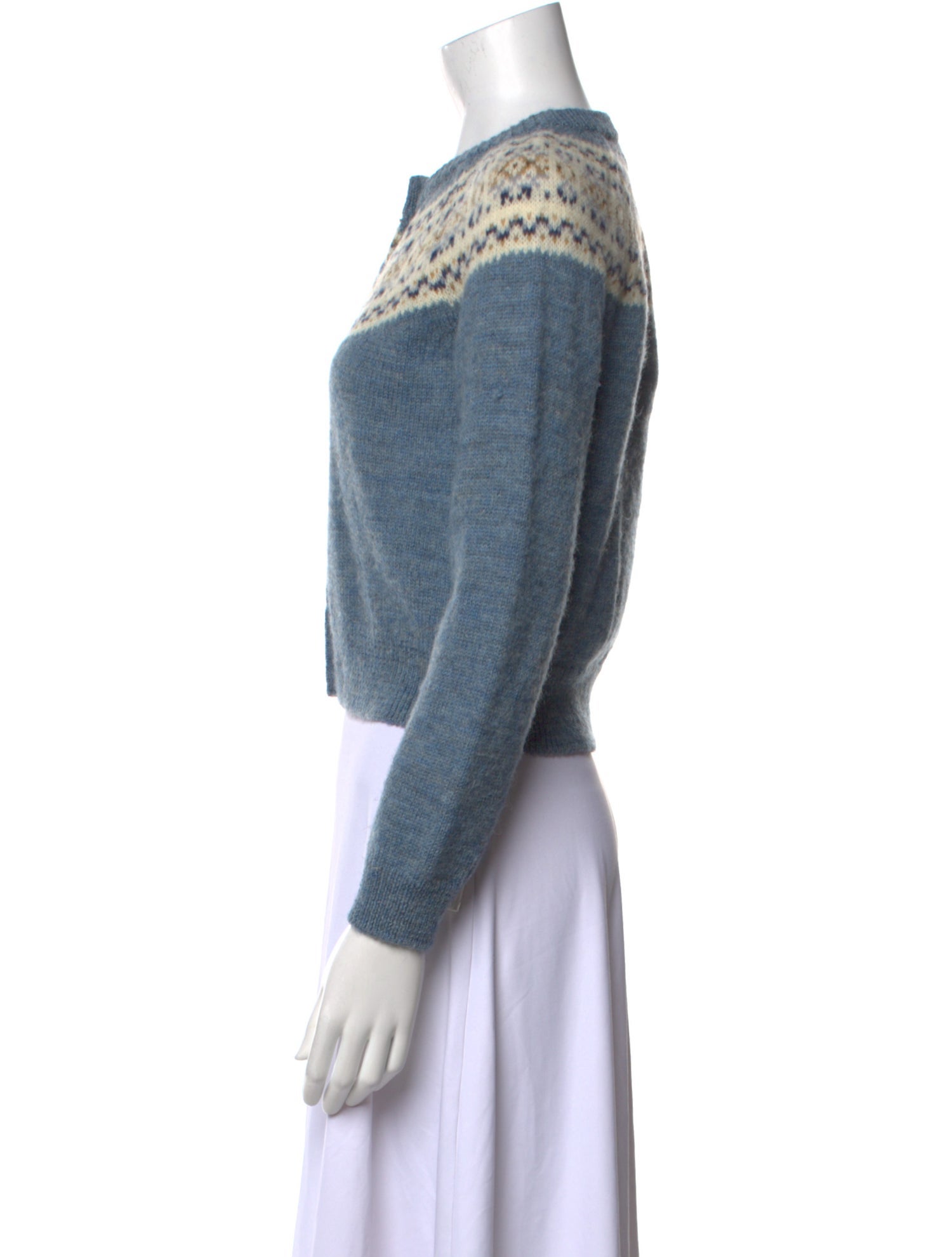 Celine Wool Graphic Print Sweater