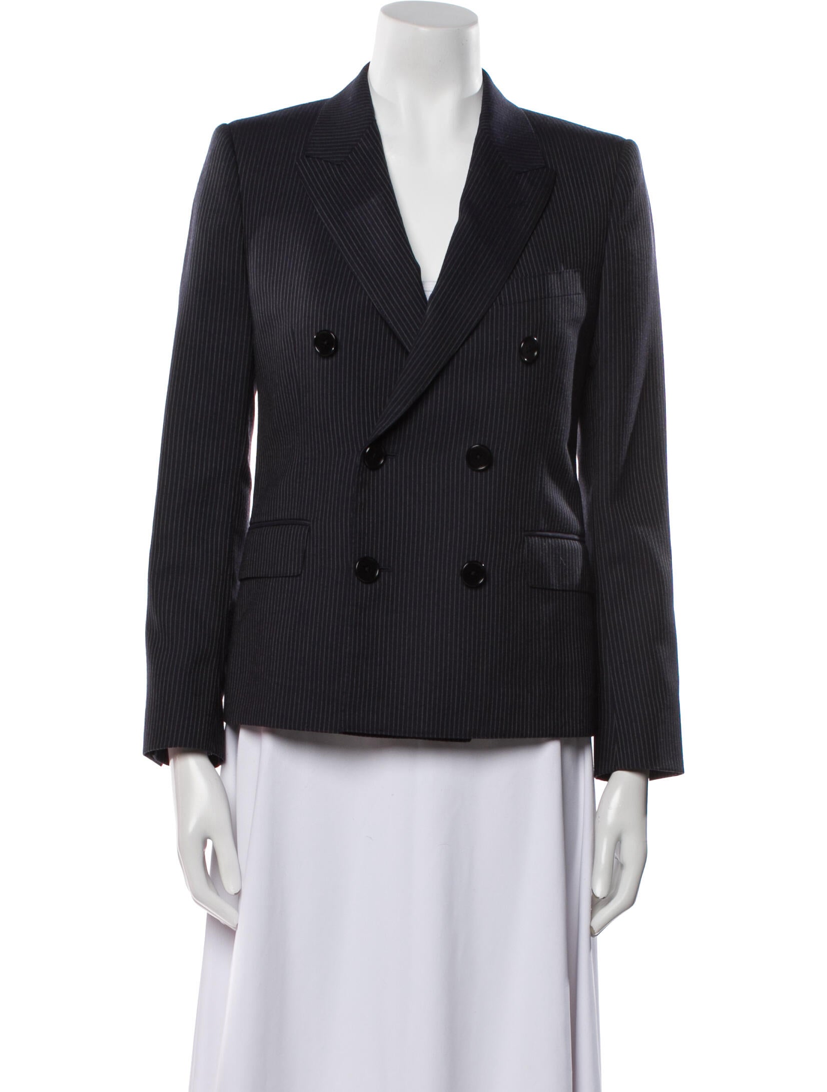 Celine Wool Striped Blazer