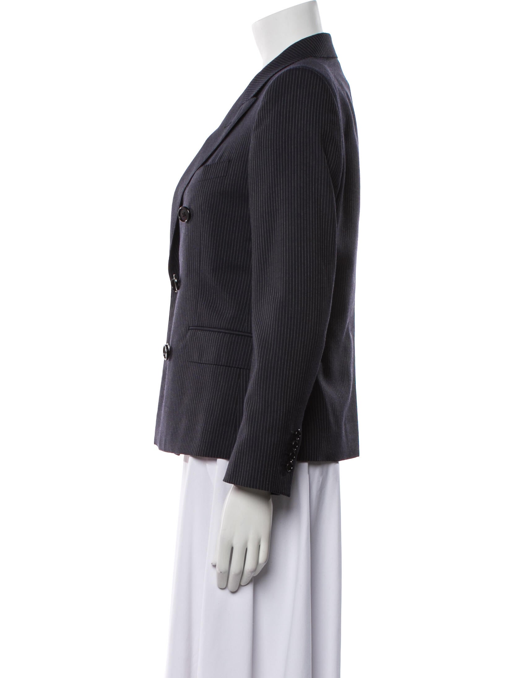 Celine Wool Striped Blazer