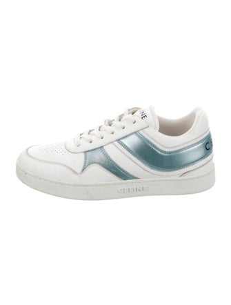 Celine Leather Colorblock Pattern Sneakers