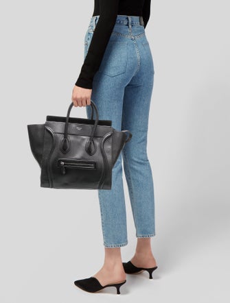 Celine Leather Shoulder Luggage Mini