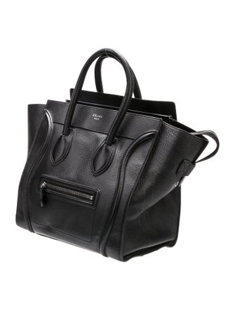 Celine Leather Shoulder Luggage Mini