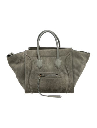 Celine Suede Luggage Phantom Medium
