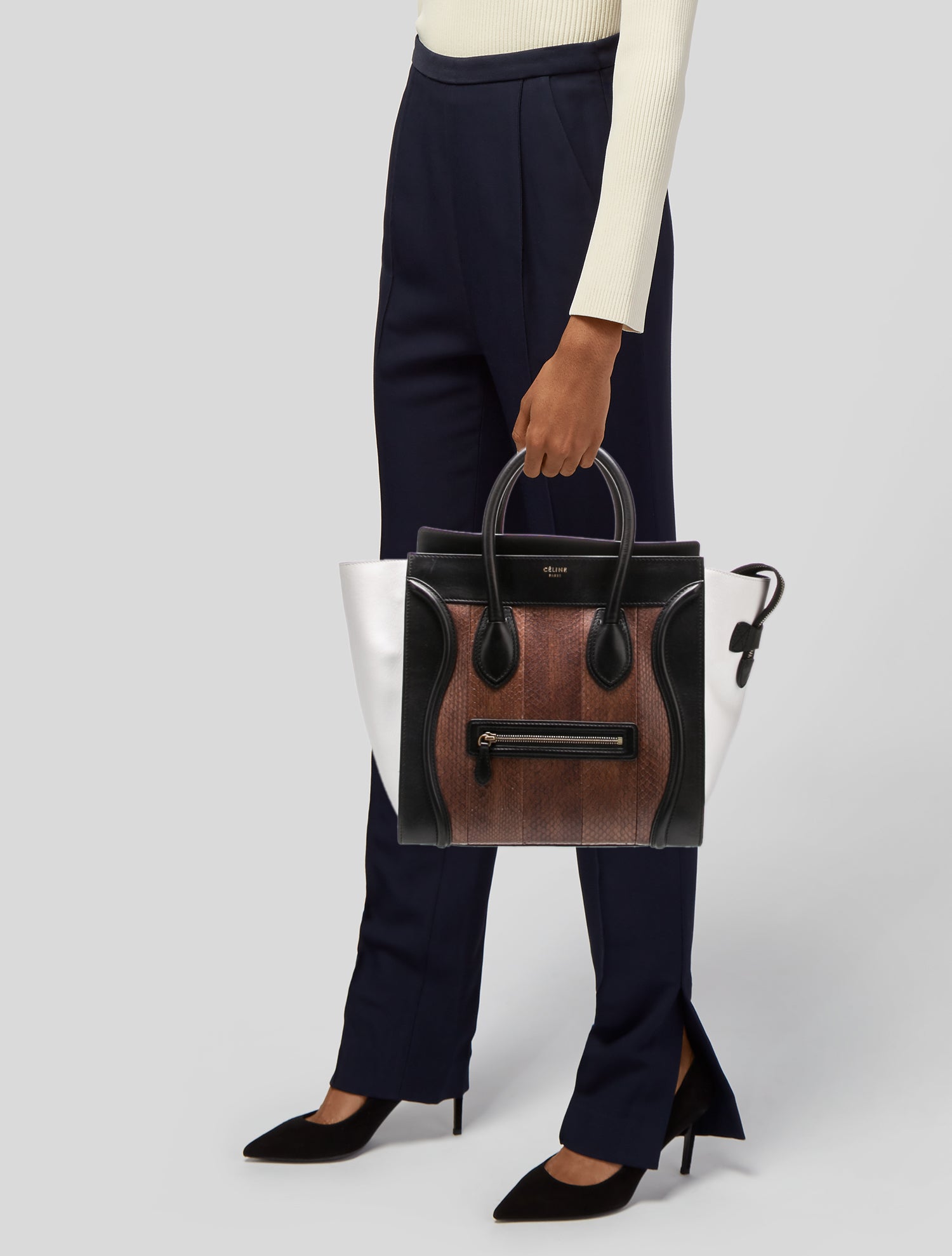 Celine Leather Luggage Mini