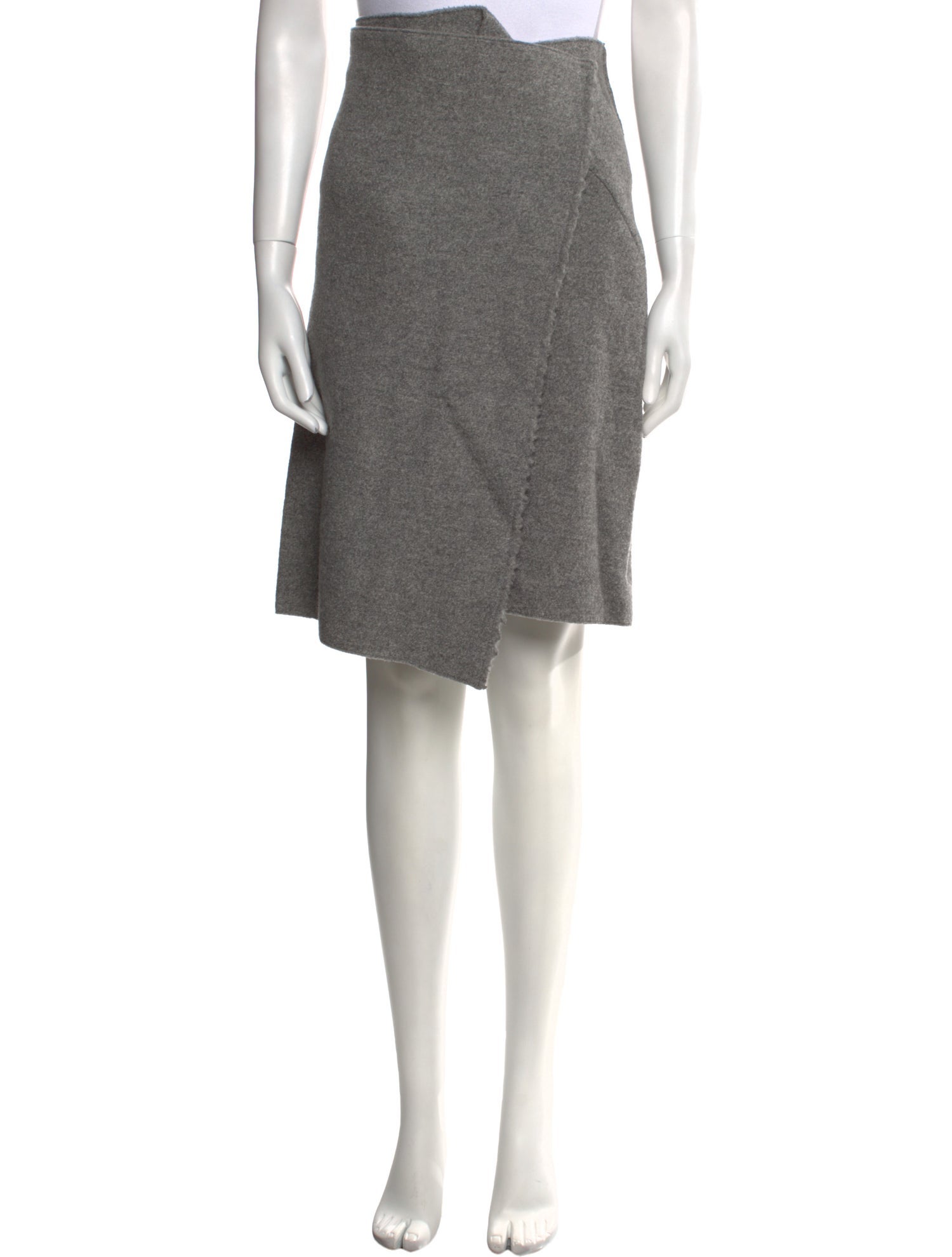 Celine Virgin Wool Knee-Length Skirt