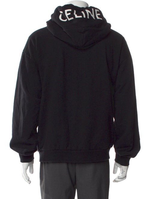 Celine Signature Logo Crew Neck Hoodie