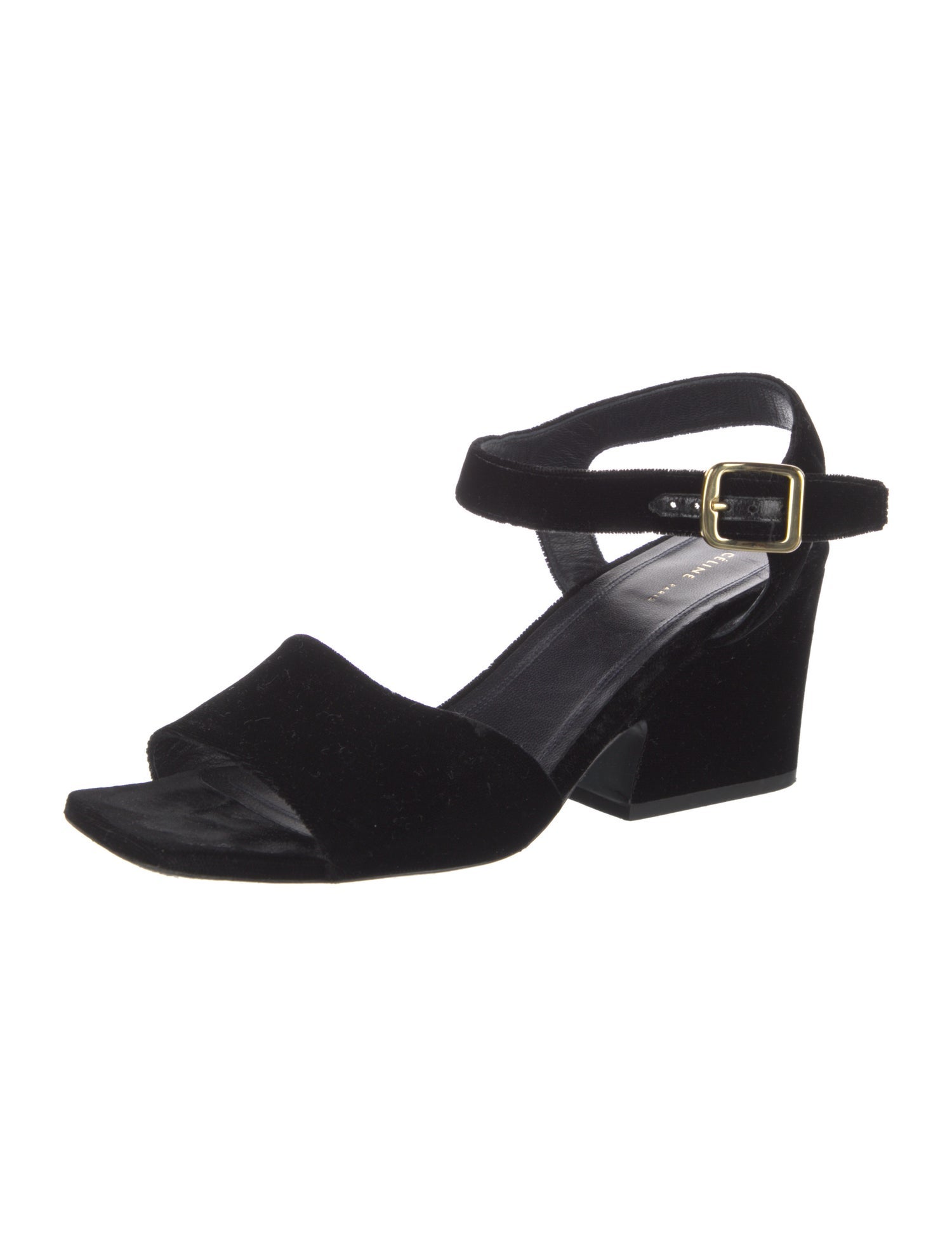 Celine Velvet Sandals