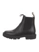 Celine Leather Mesh Accents Chelsea Boots