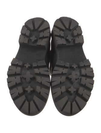 Celine Leather Mesh Accents Chelsea Boots