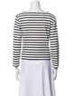 Celine Striped Bateau Neckline Top
