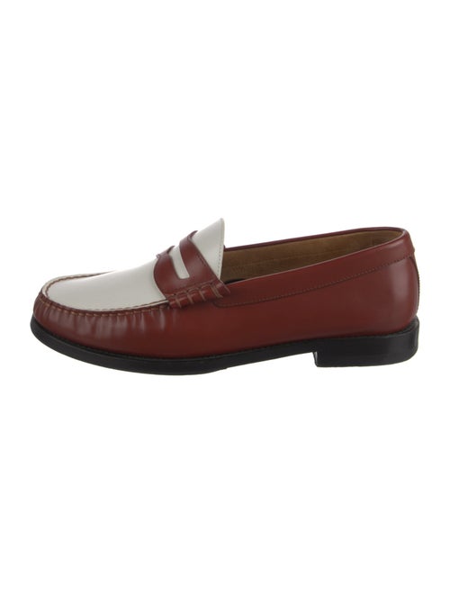Celine Leather Colorblock Pattern Loafers