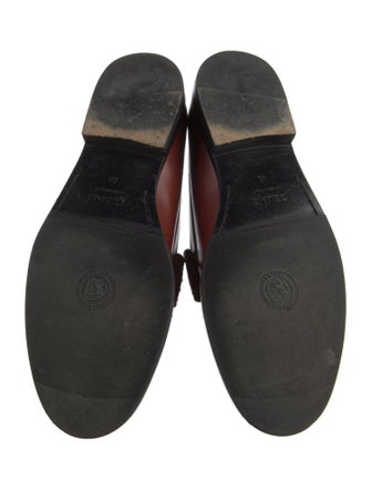 Celine Leather Colorblock Pattern Loafers