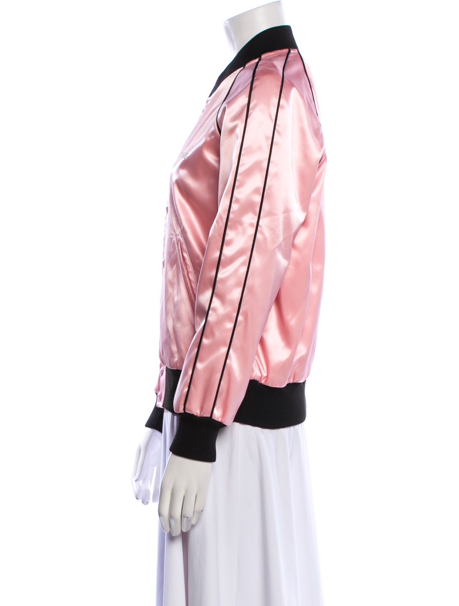 Celine Teddy Satin Bomber Jacket