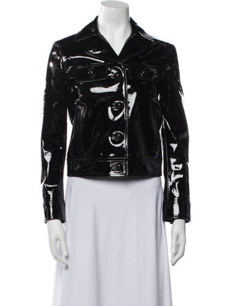 Celine Patent Leather Biker Jacket