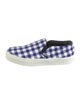 Celine Canvas Plaid Print Sneakers