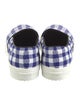 Celine Canvas Plaid Print Sneakers