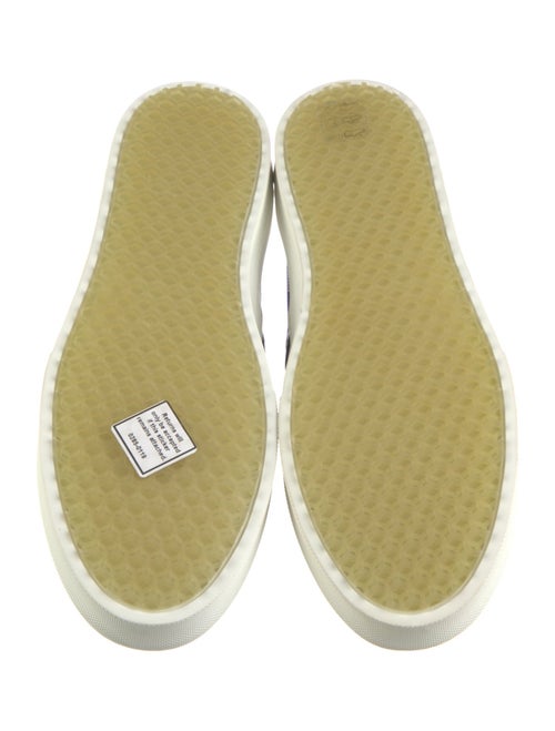 Celine Canvas Plaid Print Sneakers