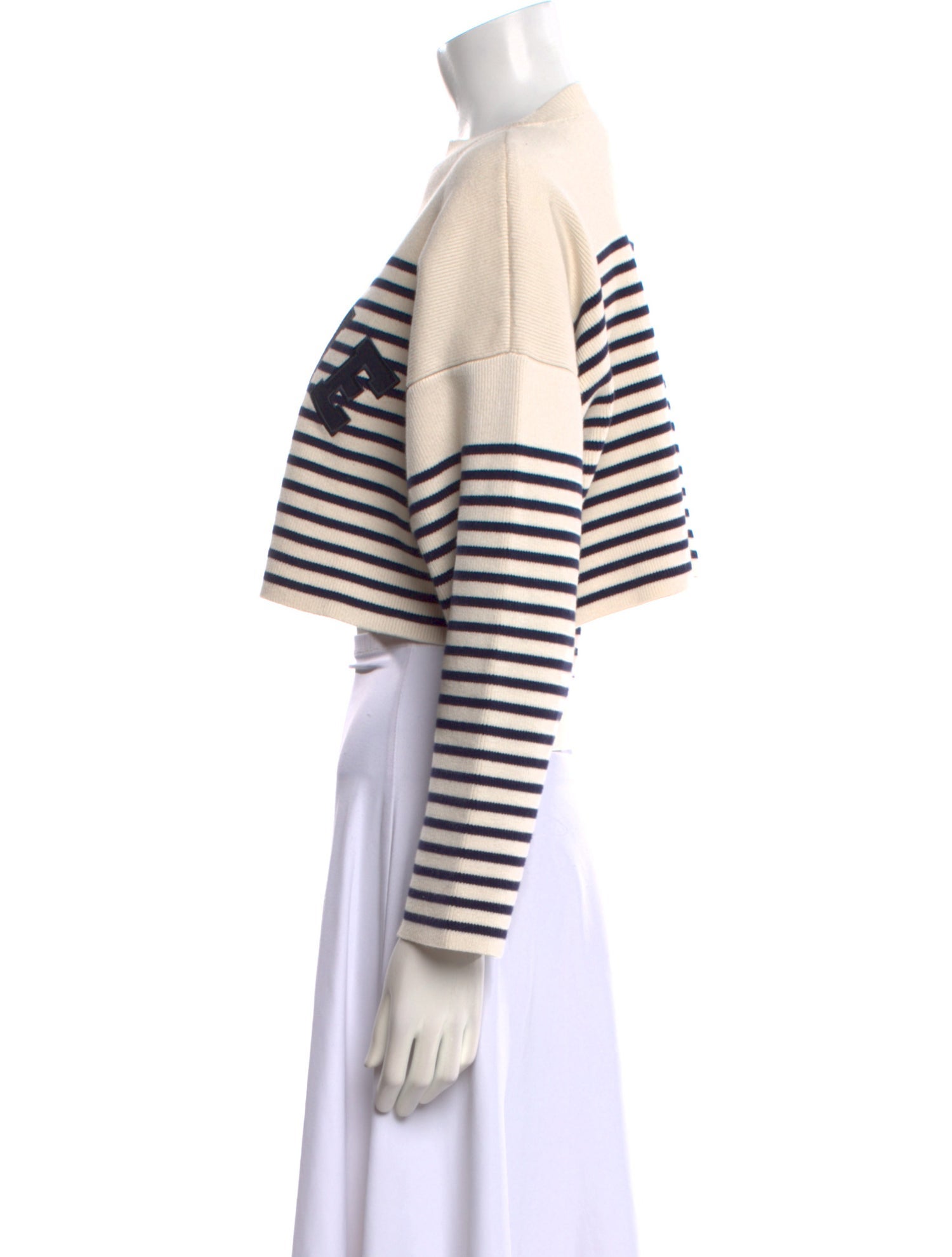 Celine Striped Bateau Neckline Sweater