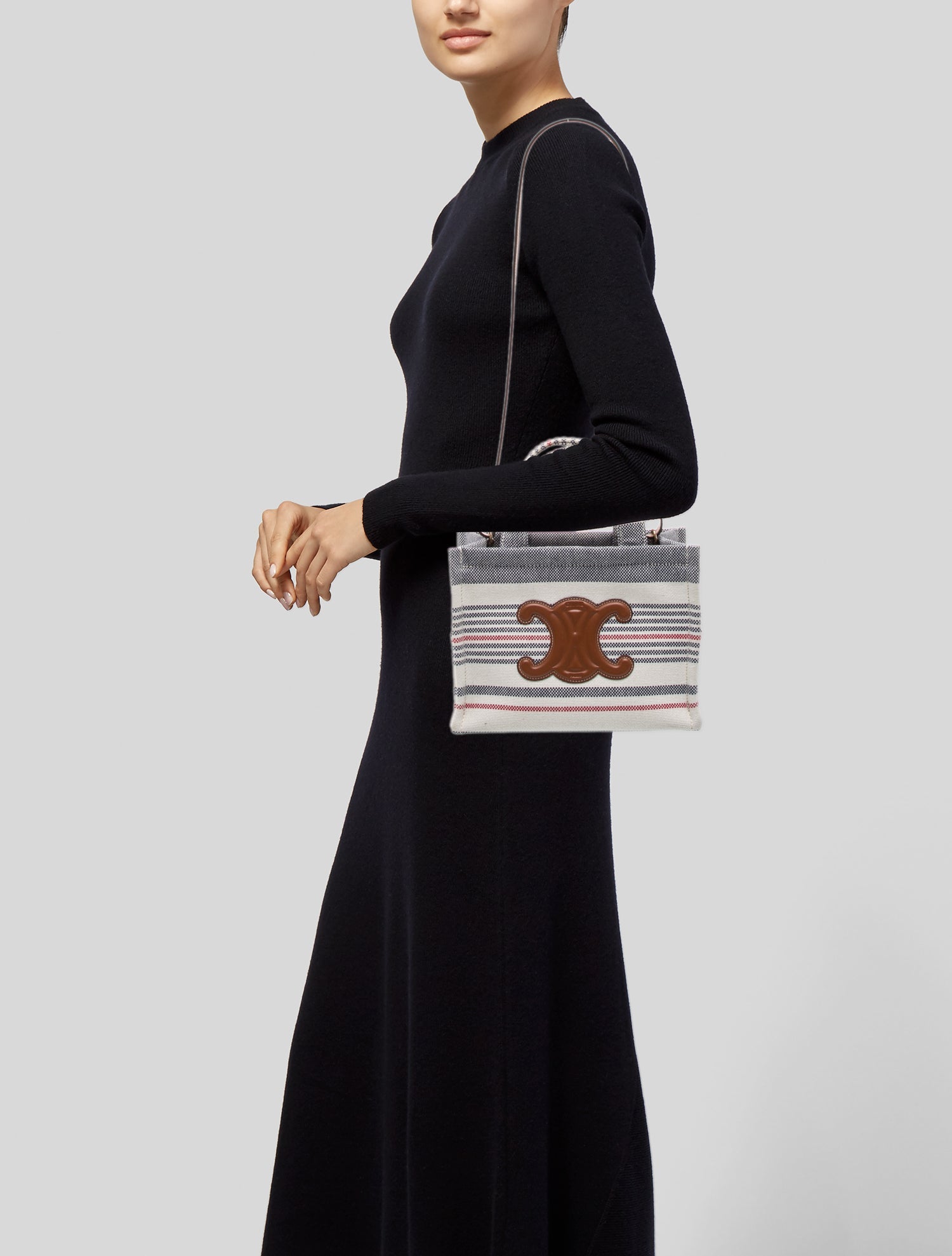 Celine Canvas Cabas Thais Tote Small 2024