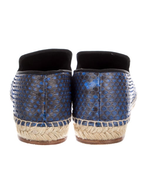 Celine Snakeskin Animal Print Espadrilles