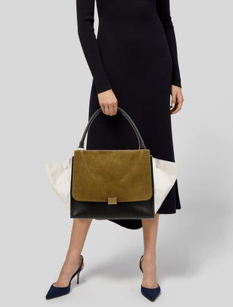 Celine Leather Trapeze Large