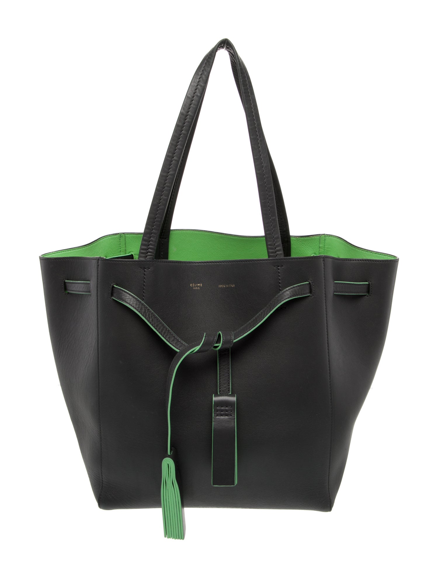 Celine Leather Cabas Phantom Small