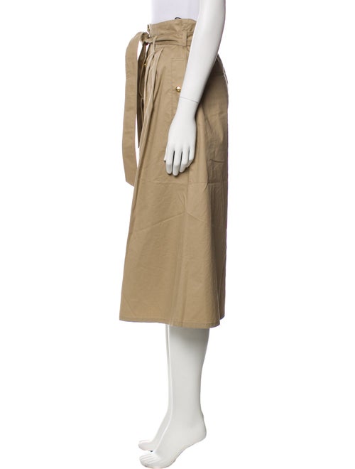 Celine Pleated Accents Midi Length Skirt