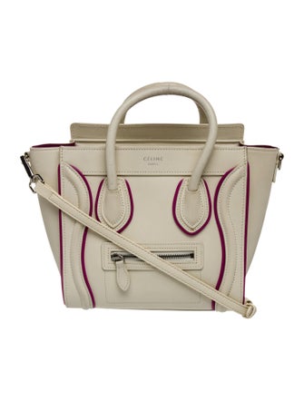 Celine Leather Luggage Nano