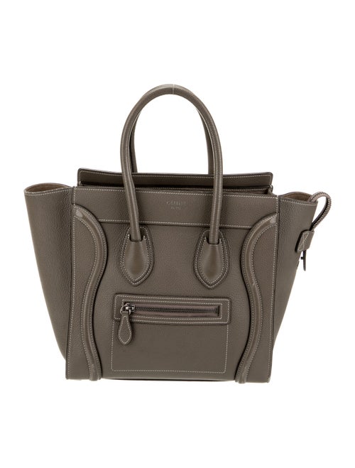 Celine Leather Tote Micro