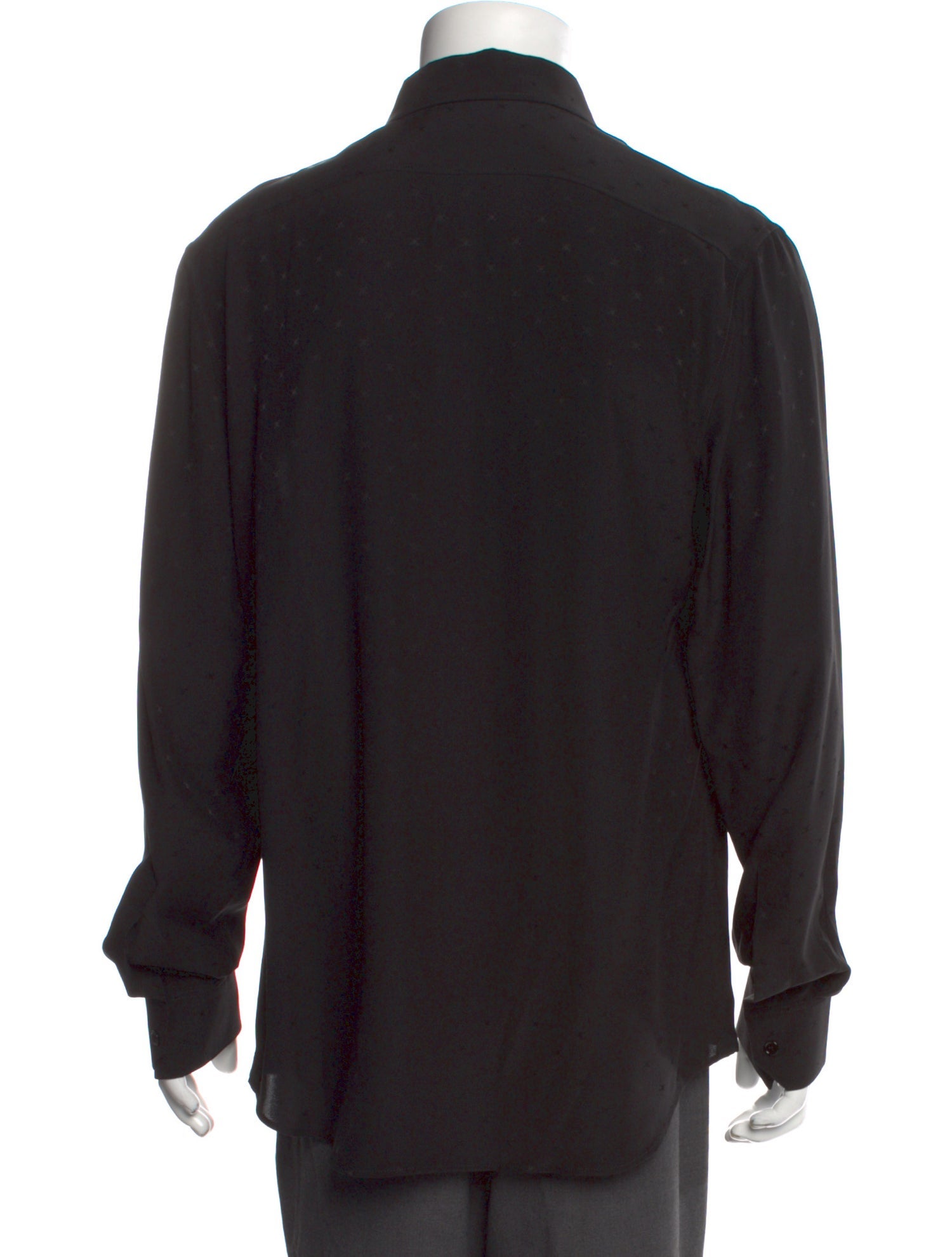 Celine Triomphe Silk Dress Shirt