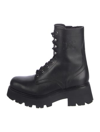 Celine Leather Combat Boots