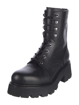 Celine Leather Combat Boots