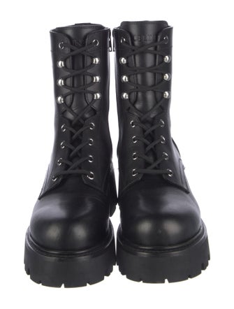 Celine Leather Combat Boots