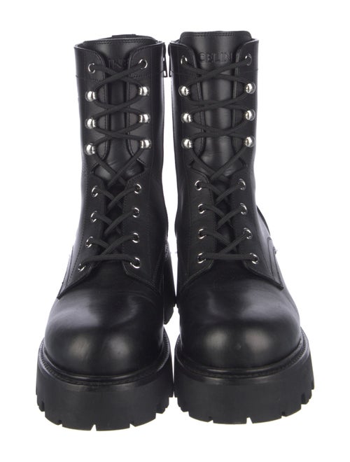 Celine Leather Combat Boots