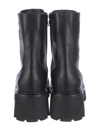Celine Leather Combat Boots