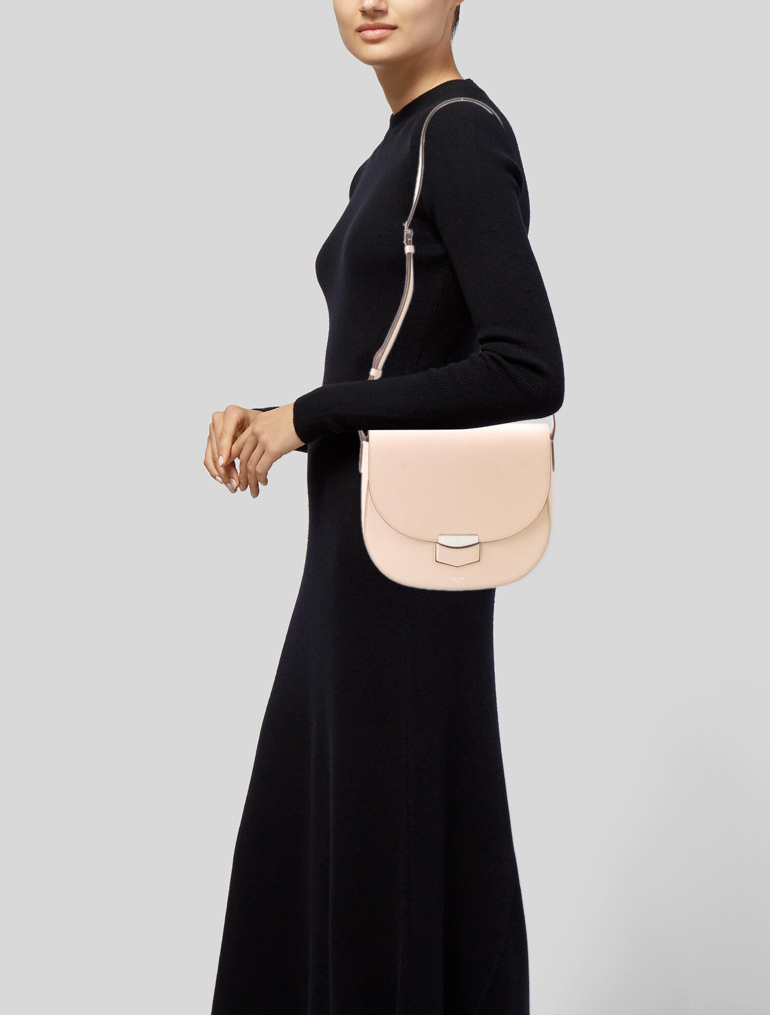 Celine Leather Trotteur Medium