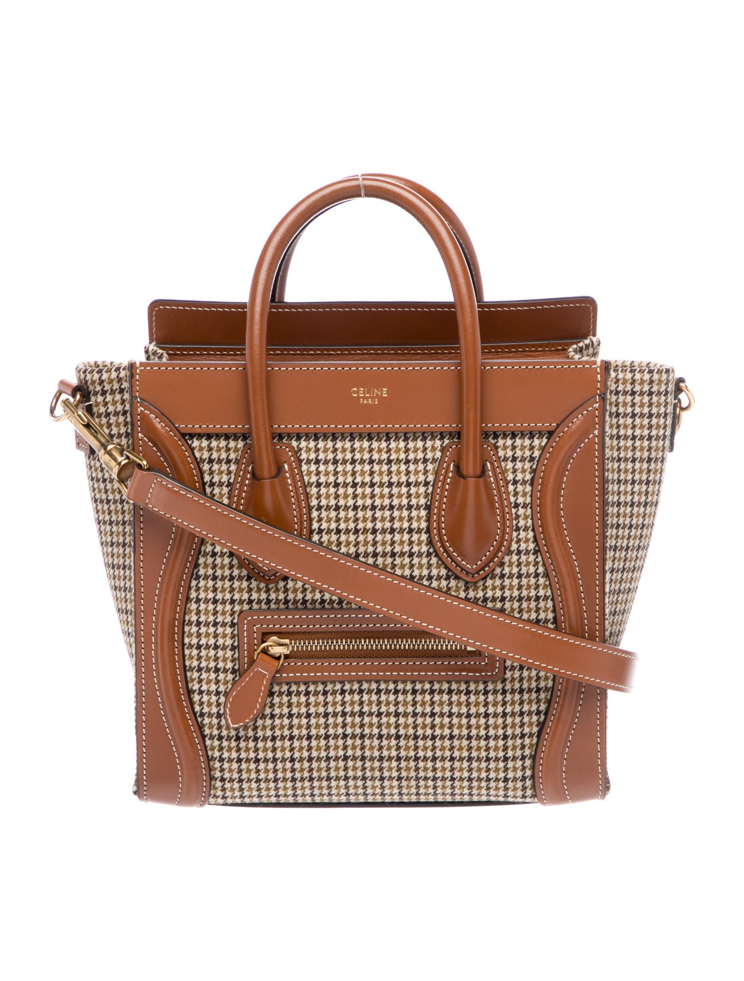 Celine Leather Luggage Nano