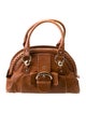 Celine Embossed Leather Shoulder Bag